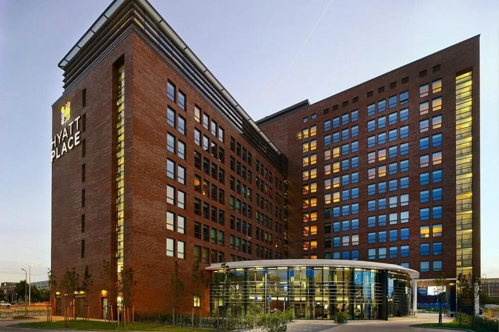 Hotel exterior at Hyatt Place Amsterdam Airport in Hoofddorp, Netherlands