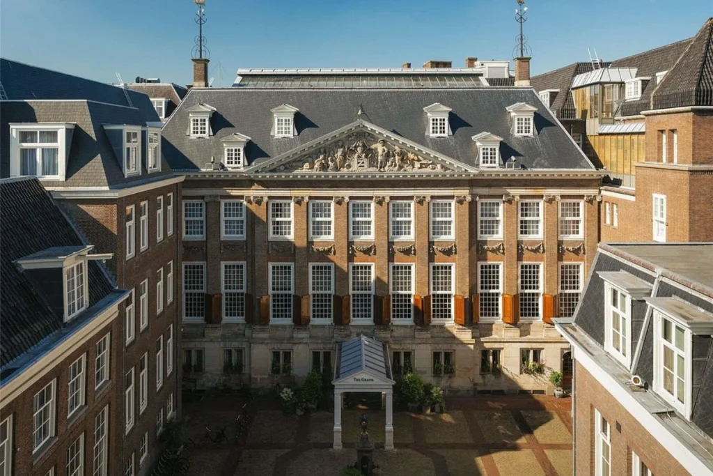 Historic courtyard and facade of Sofitel Legend The Grand Amsterdam